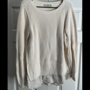 Loft Brand Sweater. White/Cream Color. Size - L